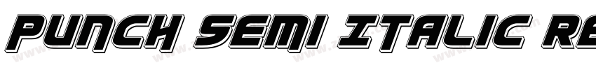 Punch Semi Italic Re字体转换